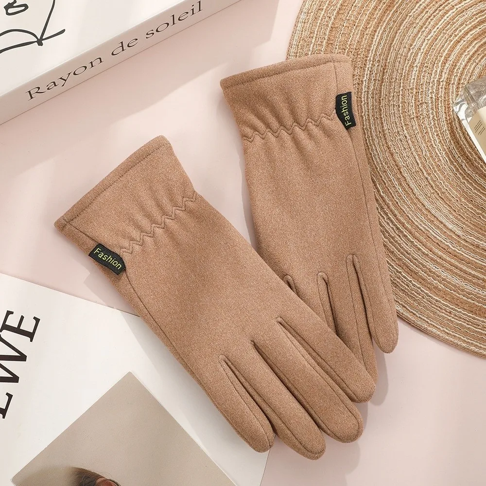 New Winter Gloves Warm Flip Finger Touch Screen Gloves Coldproof Touchable Screen Driving Mittens Girls