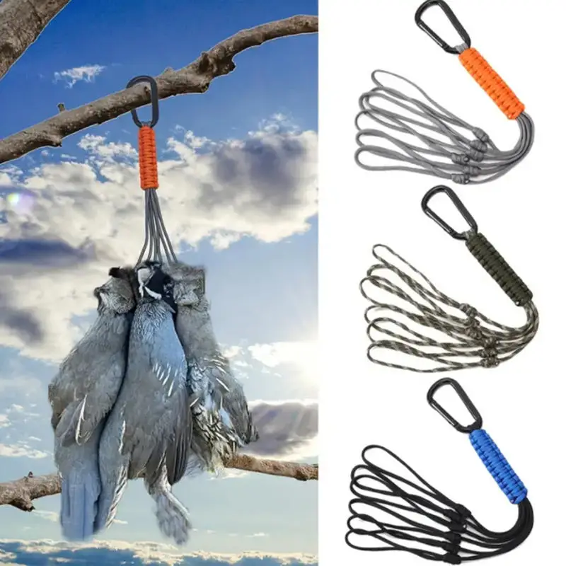 Umbrella Rope Hook Outdoor Hand Woven Key Hooks Rescue Hunting Ropes Multifunctional Hanging Rope Hunting Bird Tool