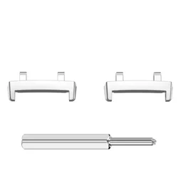 Premium Metal Watchband Adapter with Tool - 22mm Strap Connector - Amazfit T - REX3 (Silver)