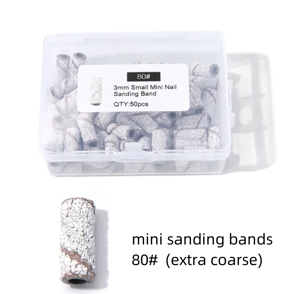 하이 퀄리티 미니 샌드 링 연삭 헤드, 스테인레스 스틸 샤프트, 내마모성 네일 특수 공구, 3mm, 0.19 인치