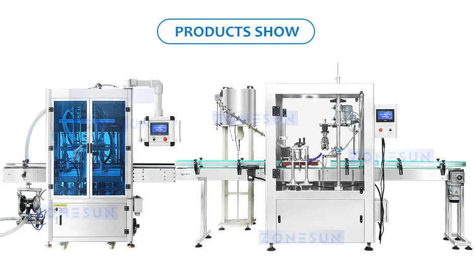 ZONESUN ZS-FAL180B2 Automatic Pilfer Proof Piston Pump Liquid Filling Capping Production Line