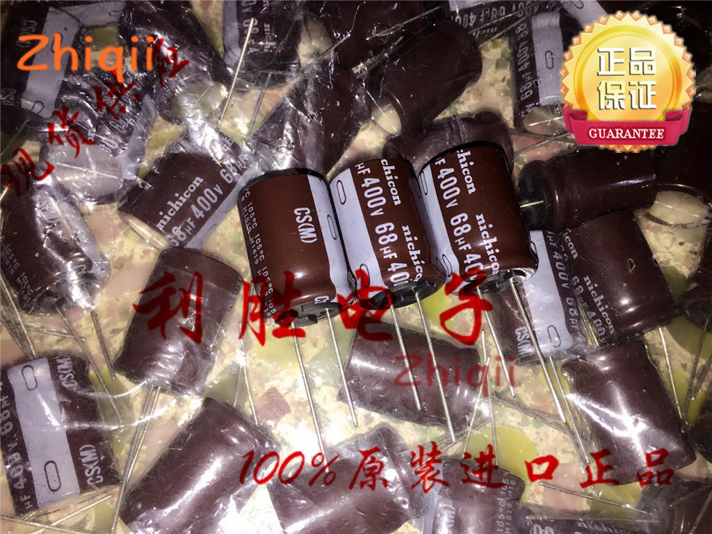 5pcs/10pcs Original new 68UF 400V Japan Nichicon capacitor 400V68UF 18*25 CS high frequency low resistance