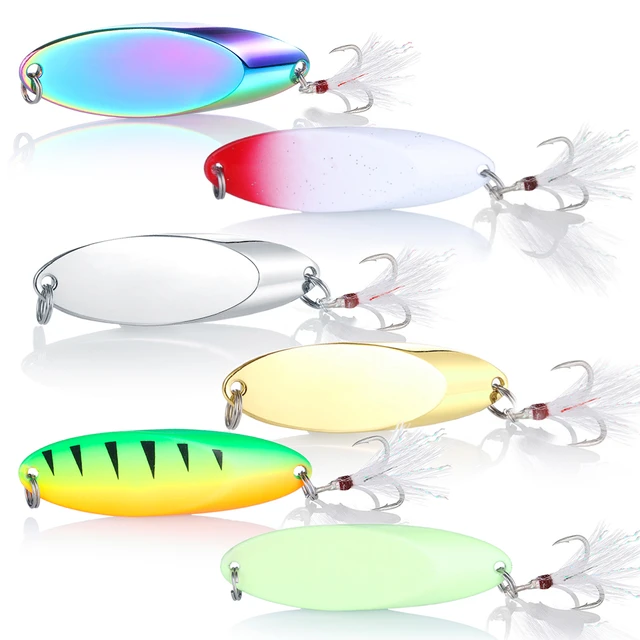 1pcs Fishing Lures Wobbler Spinner Baits Spoons  Fishing Trout Spinners -  1pc Metal - Aliexpress