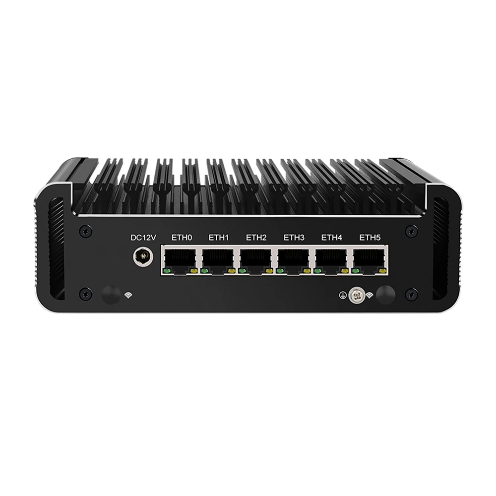 Hunsn Rj17,Micro Firewall Appliance,Mini Pc,Intel I5 1135 G7/I7 1165 G7, Vpn,Router Pc,Aes-Ni,6Xintel 2.5Gbe I226-V Lan,Com,Hd
