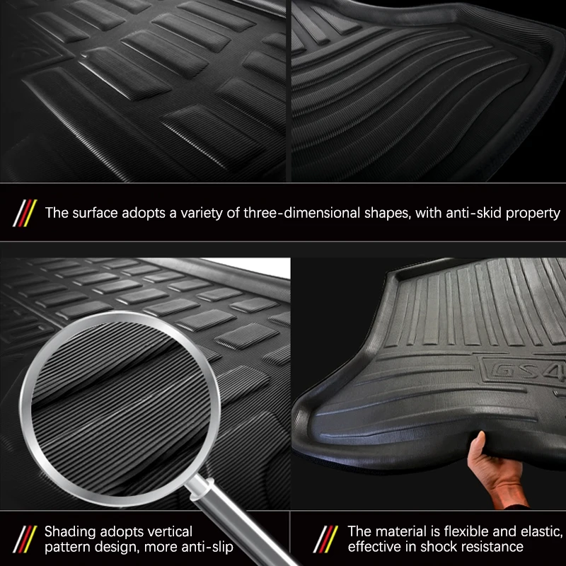 For Honda Accord 10 2018 2019 2020 2021 2022 10th Gen Inspire Accessorie Trunk Mat Floor Tray Waterproof Liner Cargo Boot Carpet