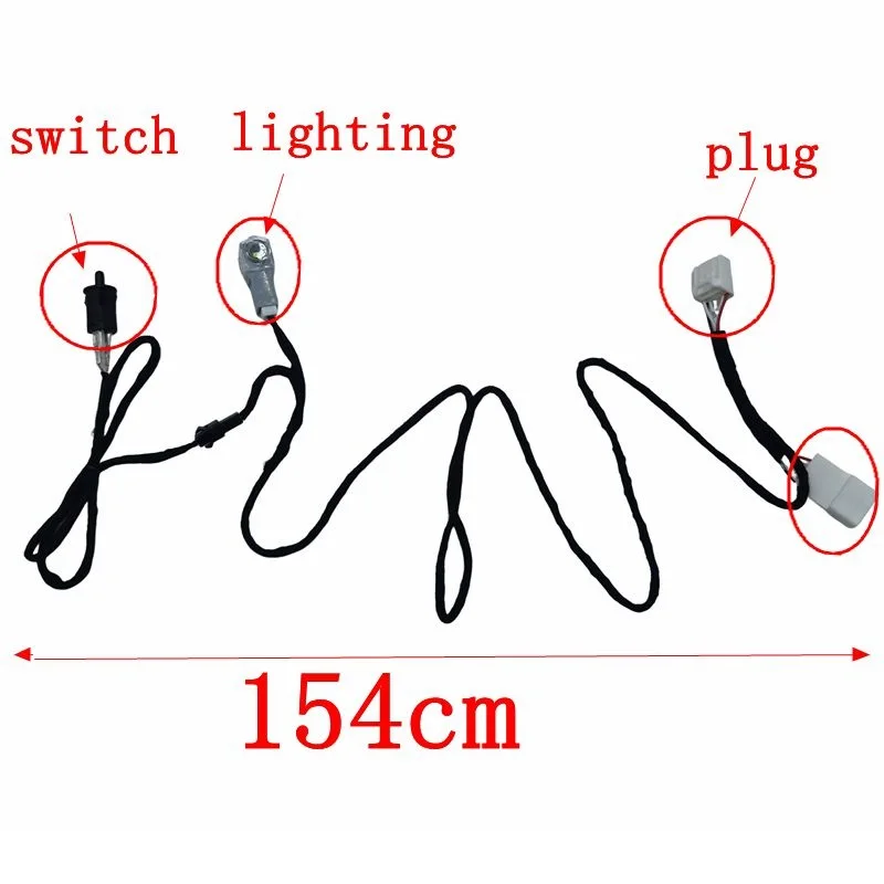 1x Innen Canbus weiße LED Handschuhfach Licht Lampe für Toyota Rav4 Xa50 2019-2024 einfache Installation Stecker zum Stecker – Detail 6