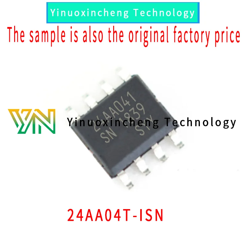 10PCS/LOT 24AA04T-I/SN SOP-8 Brand New Original EEPROM Memory IC 4Kb I2C 400 kHz 900 ns