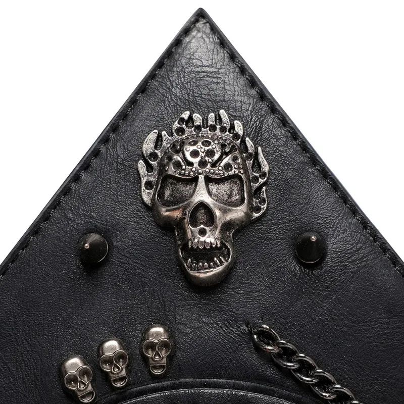 Luxury new ladies bag female Gothic minority ladies shoulder bag heavy skull head women's bag shoulder diagonal bag.