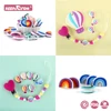 5/20/50pcs Silicone Beads Baby Rainbow Air Balloon Teething Focal Beads Chewing Toy DIY Pacifiers Chain Clip Accessories 1