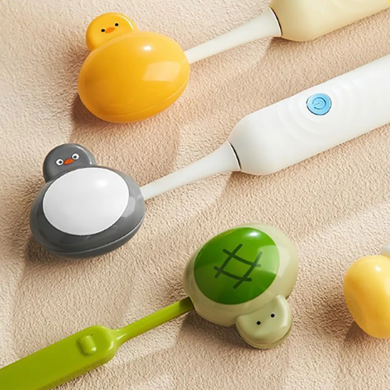 Portable Toothbrush Head Cover Dustproof Toothbrush Protective Cap Portable Plastic Clip For Household Travel Bathroom 2