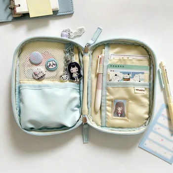 Porta Passaporto Coreano con Motivo a Pois, Finestra Trasparente, Portafoglio da Viaggio Compatto, Borsa Multiuso per Documenti per Uscite Quotidiane