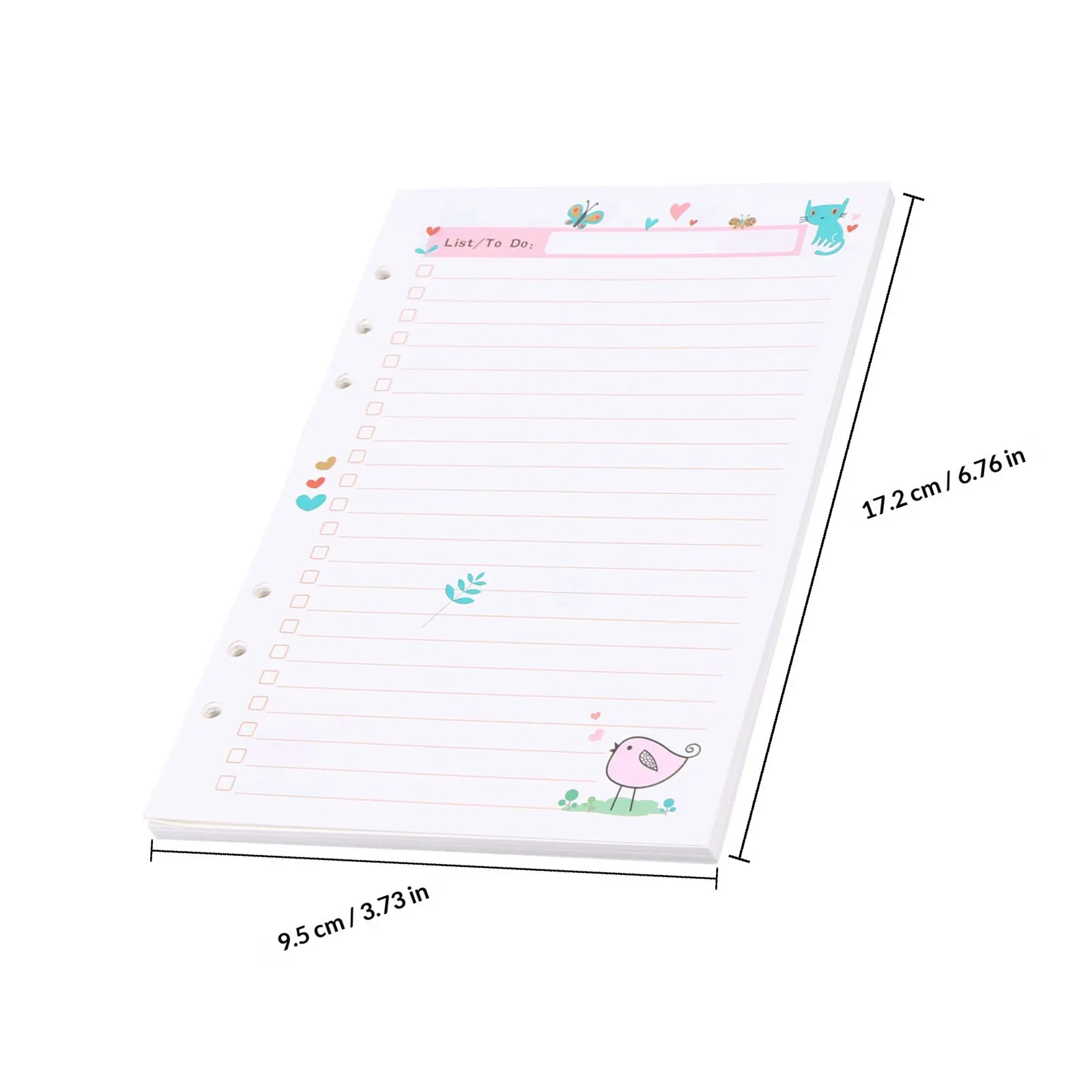 2Pcs A5 루스 리프 종이 리필 45매 각 필러 스프링 노트북 저널 다이어리 플래너 메모장 사무실 학교용