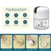 Electric Mini Food Chopper Grinder for Garlic Vegetable Meat Fruit Onion - Nut Crusher Press Processor Mixer 6