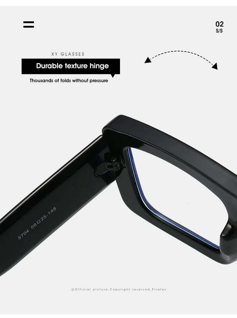 Mutige, quadratische Anti-Blaulicht-Brille, flache Oberseite, große Unisex-Brille mit blauem Licht, 2025, Markendesigner Oculos De Gru – Detail 13