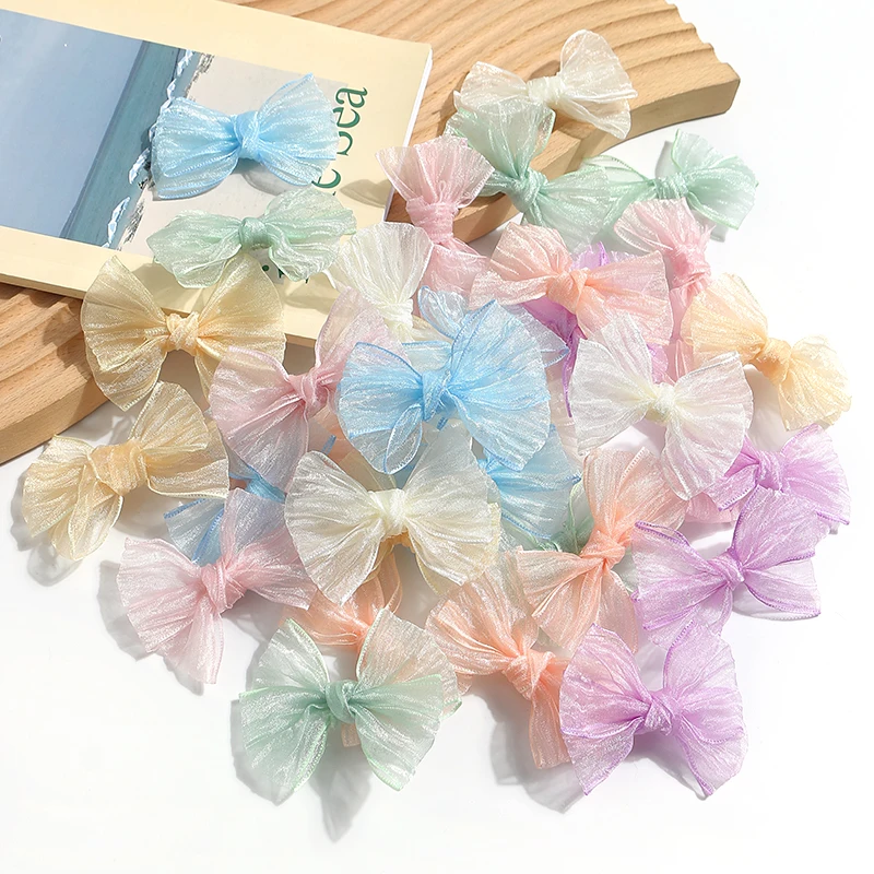 10 Stück Band Bogen knoten Band Fliege DIY Braut Haar Kleidung Dekor Party liefert nach Hause Hochzeits dekoration Handwerk Geschenk zubehör – Detail 4
