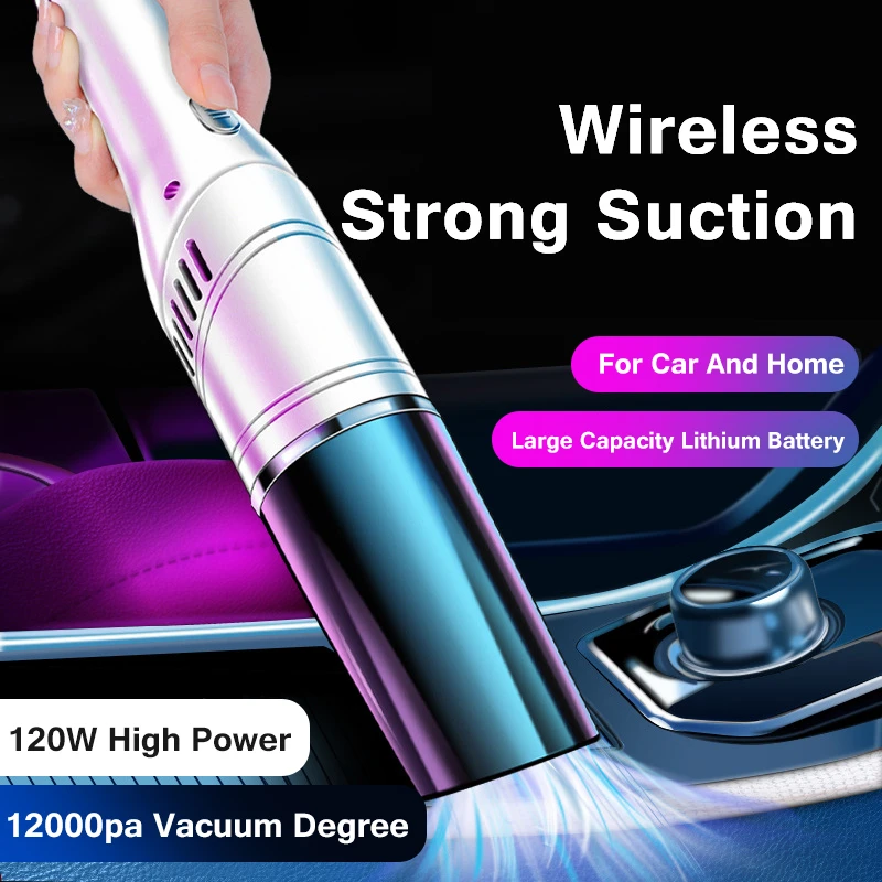 12000PA Wireless Car Vacuum Cleaner Handheld Vaccum Rotatable 180