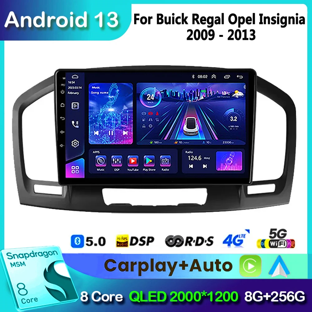 

Автомагнитола 2DIN на Android 13 для Buick Regal 2009-2013/Opel Insignia 2008-2012