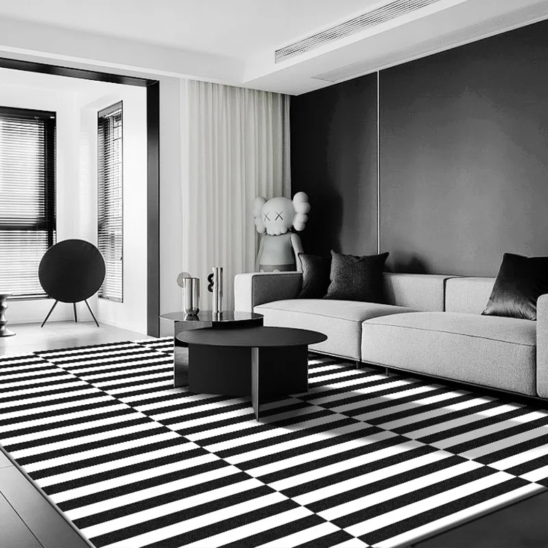 Carpet for Living Room Fashion Light Luxury Home Decoration Coffee Tables Plush Mat Large Area Bedroom Fluffy Rug ковер Tapis 러그 3