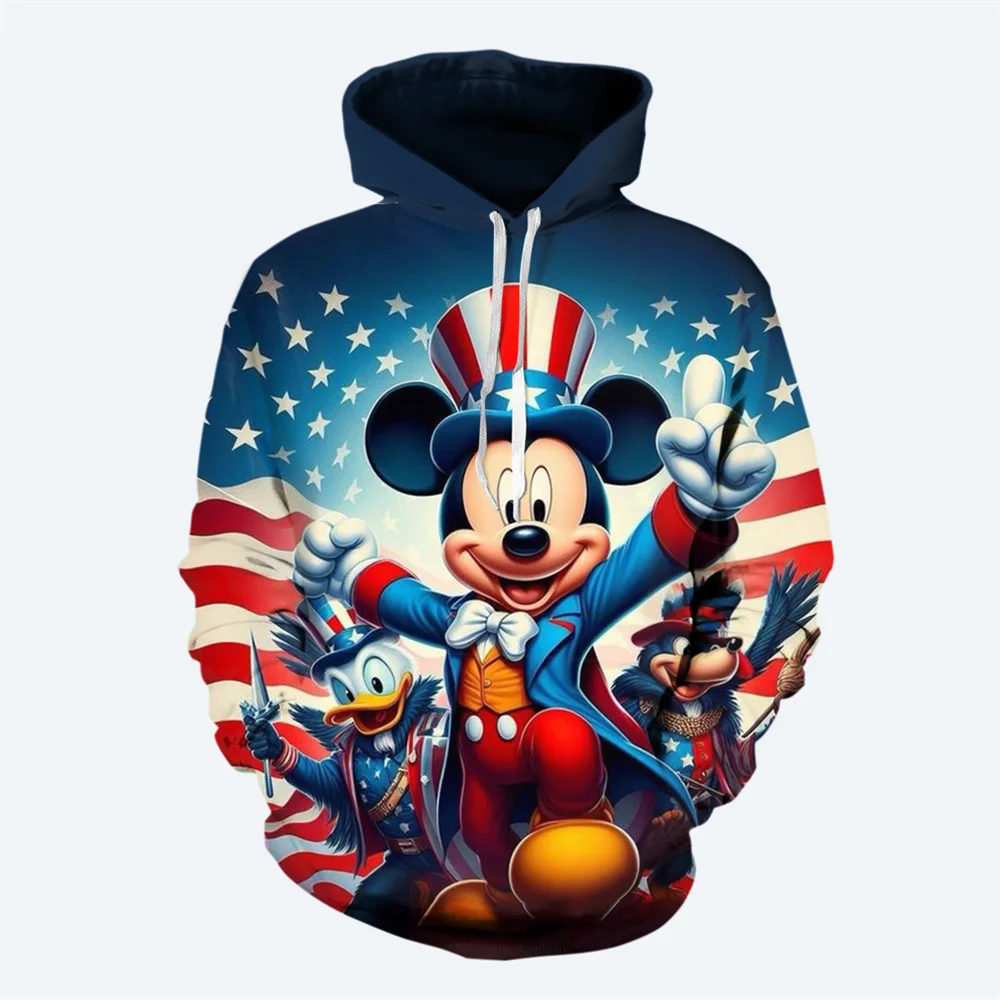thumbnail image 1 of Nueva sudadera con capucha de dibujos animados para hombre, sudadera con estampado 3D de Disney Mickey Mouse, suéter de estilo informal de calle a la moda, sudadera con capucha para hombre, 1 of 4