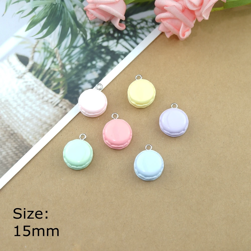 

10pcs Cute Macarone Charms for Earring Bracelets Jewelry Making DIY Pendants Wholesale Bulk