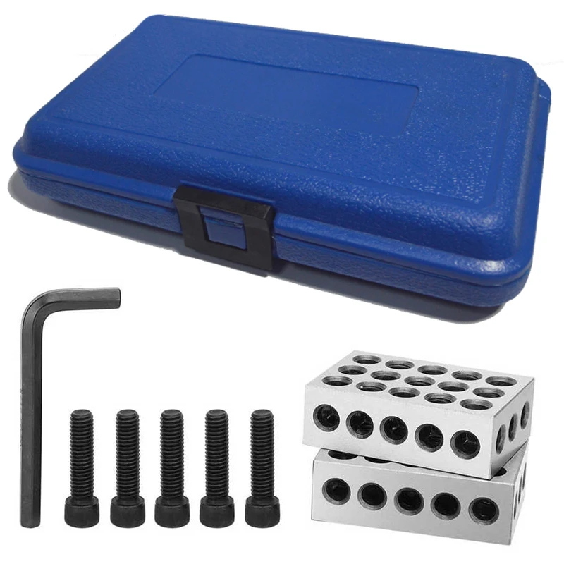 Javit-경화 강철 1-2-3 25-50-75mm 블록 0.0001, 정밀 일치 기계공 123 밀링 공구 23 홀 블록 게이지, 2 개