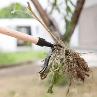 1 Set No Bending Standing Manual Foot Stepping Lawn Mower Grass Pulling and Rooting Machine Garden Weeding and Rooting Machine 1