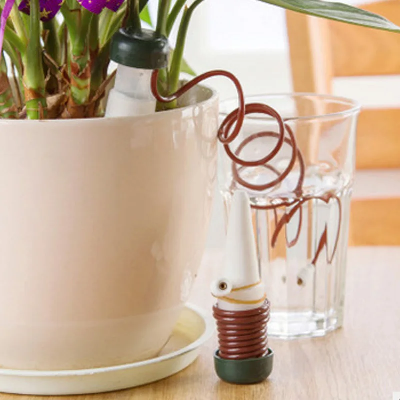 

2pcs Automatic Watering Device Ceramic Self-Watering Dripper Flower Pot Root Deep Drip Irrigation Tool Plants Watering Supplie