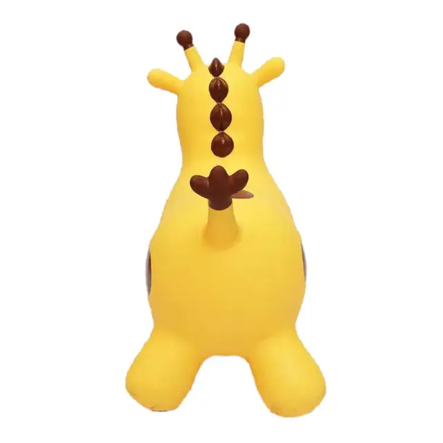 Inflatable Jumping Giraffe Inpany Bouncy Giraffe Hopper Bouncing Animal Toys for Kids Toddlers 2
