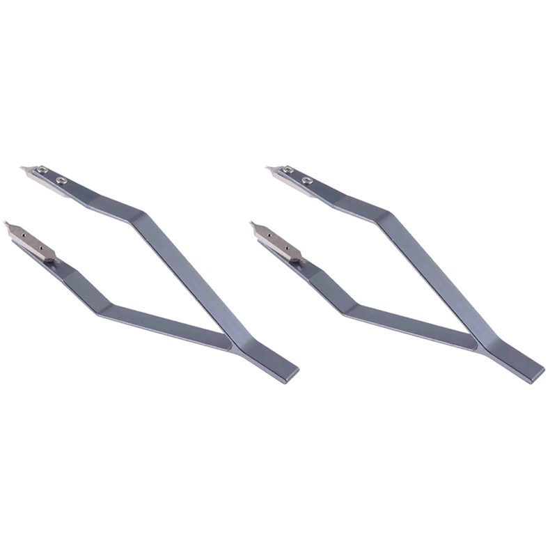 

2X Stainless Steel 7825 V Type Watch Spring Bar Tweezers For Watch Repair