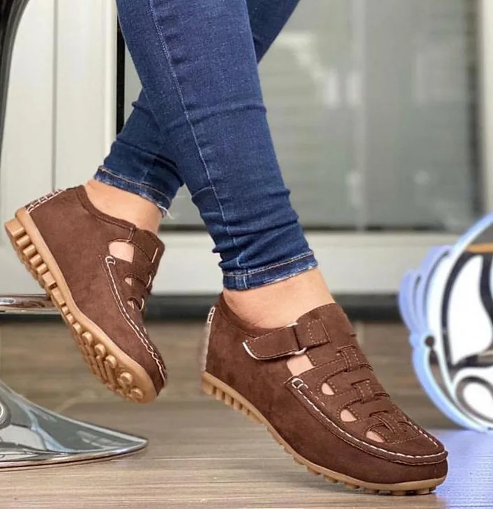 

Женские туфли на низком каблуке, новые туфли из искусственной кожи на резиновой подошве, 2024