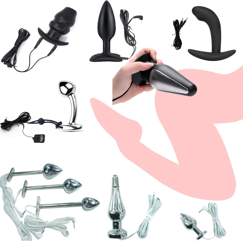 Electric Pulse BDSM Anal Vagina Plug Electrostimulator Jump Egg Dildo Vibrators For Men Women Buttplug Electro Shock Sex Toys