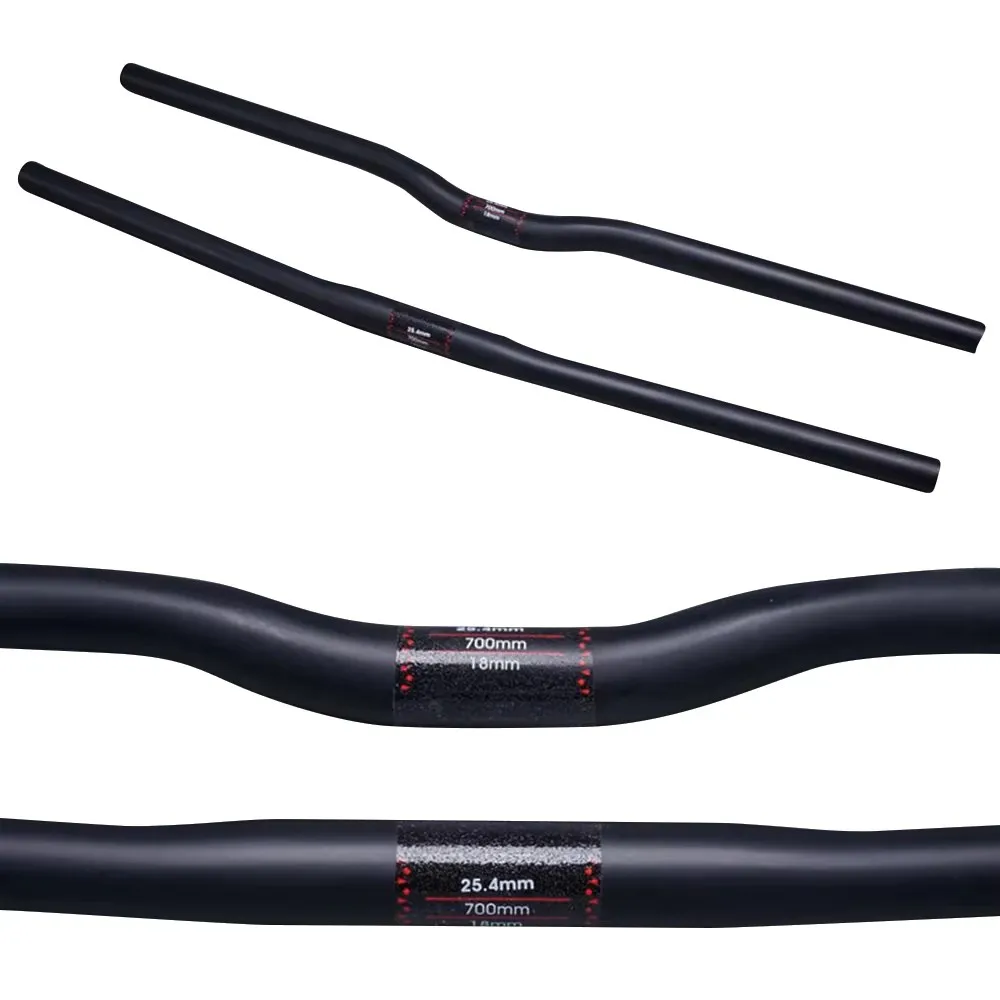 Black Matte Carbon Handlebar 25.4mm MTB Bicycle Handlebar For Bike Kids' Folding BMX Mountain Handle Bar 480mm-700mm