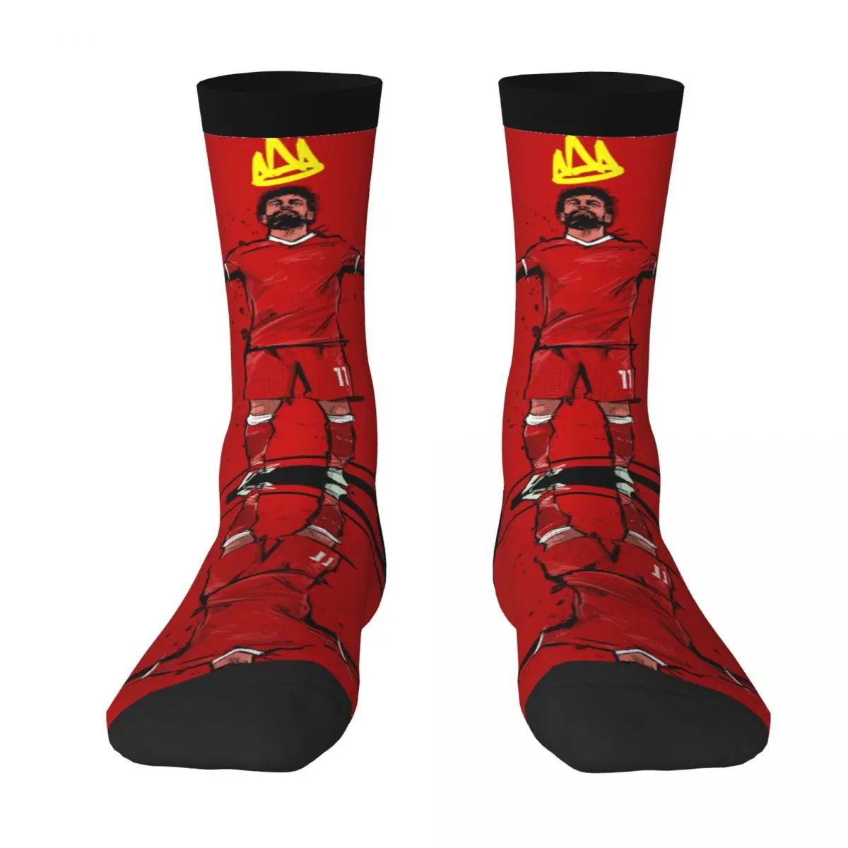 

Egypt Mohamedss And Salahss 7 Contrast color socks Drawstring Backpack Compression Socks Casual Creative Football Team Stocking