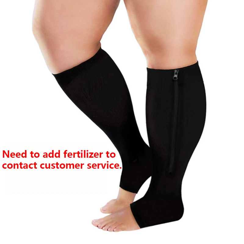 

Носки медицинские компрессионные на молнии, эластичные для мужчин и женщин, высокой эластичности, длинные велосипедные с поддержкой ног