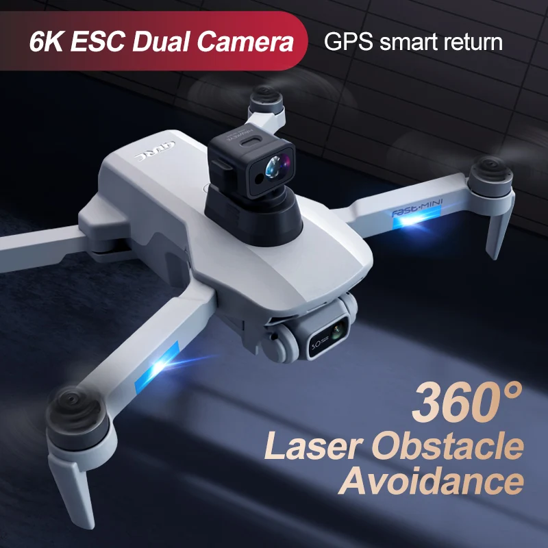 4DRC F8 PRO prodleva 6K GPS profesionál HD vzdušný fotografie dvojí kamera 360° překážka avoidance quadrotor RC dálka 2000M