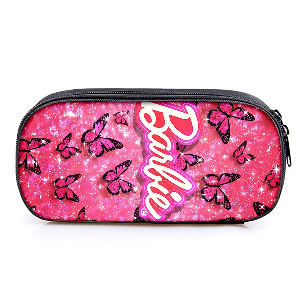 

MINISO Барби периферийный фильм однослойный пенал, канцелярская сумка для учащихся начальной и средней школы, лучший подарок