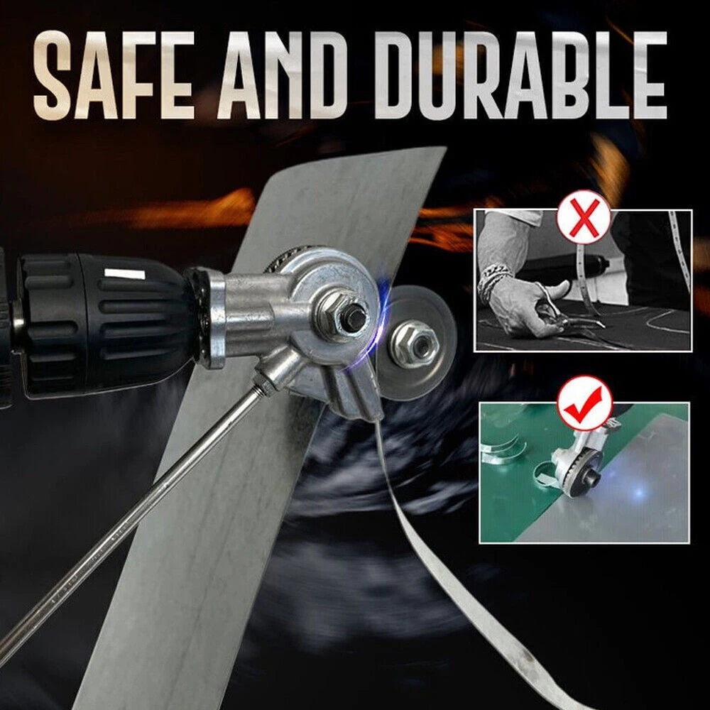 Drill Plate Cutter Electric Drill Convert Shears Metal Sheet Cutter Hardware Hand Tools