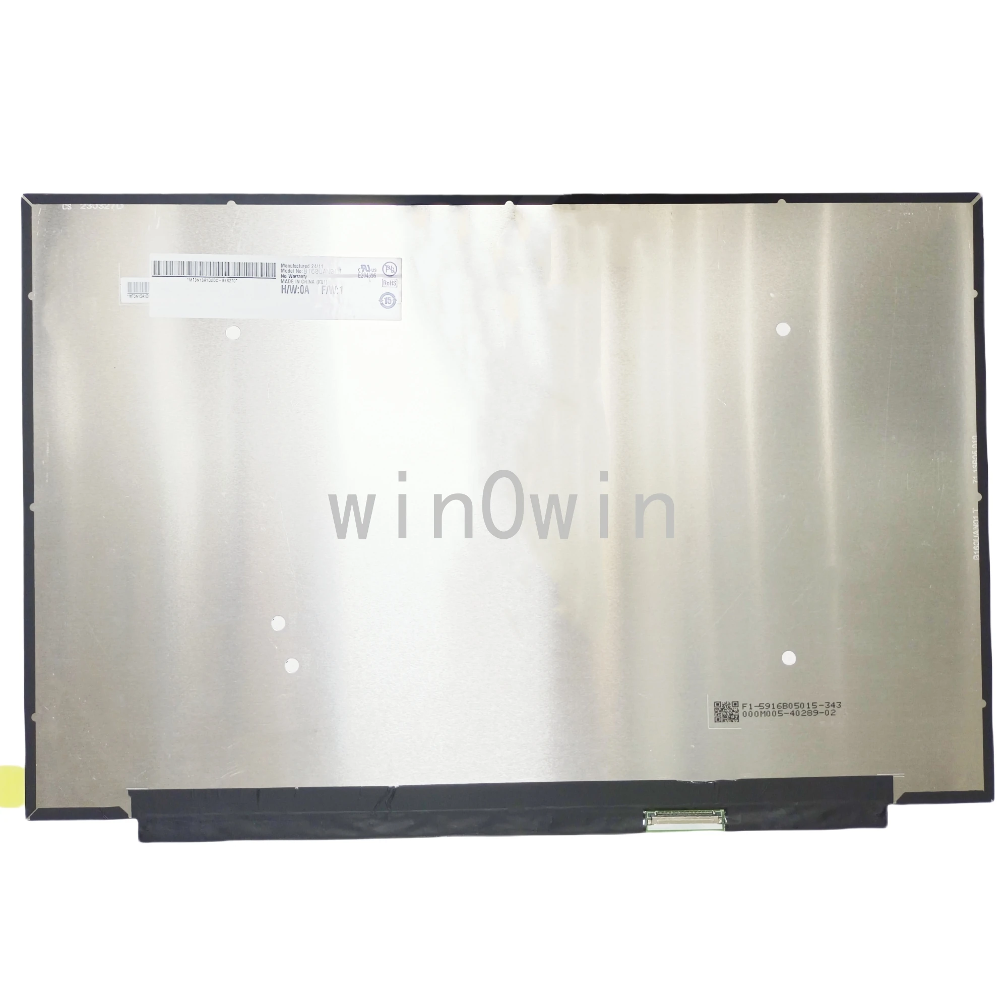 

B160UAN01.T Новый IPS 16,0 дюймовый ЖК-дисплей Панель ноутбук EDP Matrix светодиодный Замена экрана