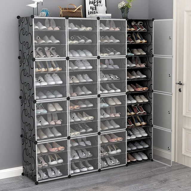 Organizador de zapatos de tela mueble para zapatos 32 pares