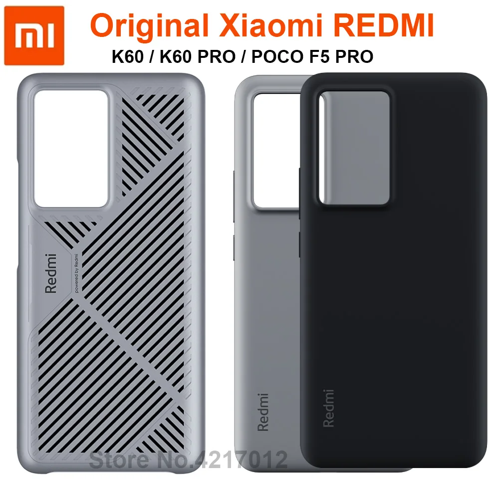 Original Xiaomi Redmi K60 / K60 Pro / POCO F5 Pro Case Shockproof Silicone Ice Cooling Protection Back Cover For Redmi