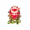 QIFU New Red Faberge Egg Trinket Box for Home Decor Gifts 2