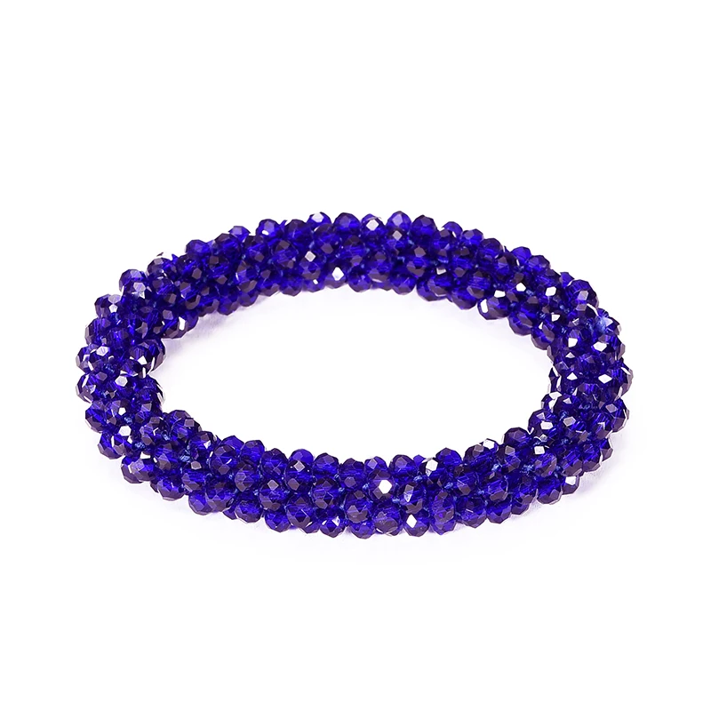 Bohemian Crystal Beaded Stretch Bracelet for Women - Vintage Boho Party Jewelry