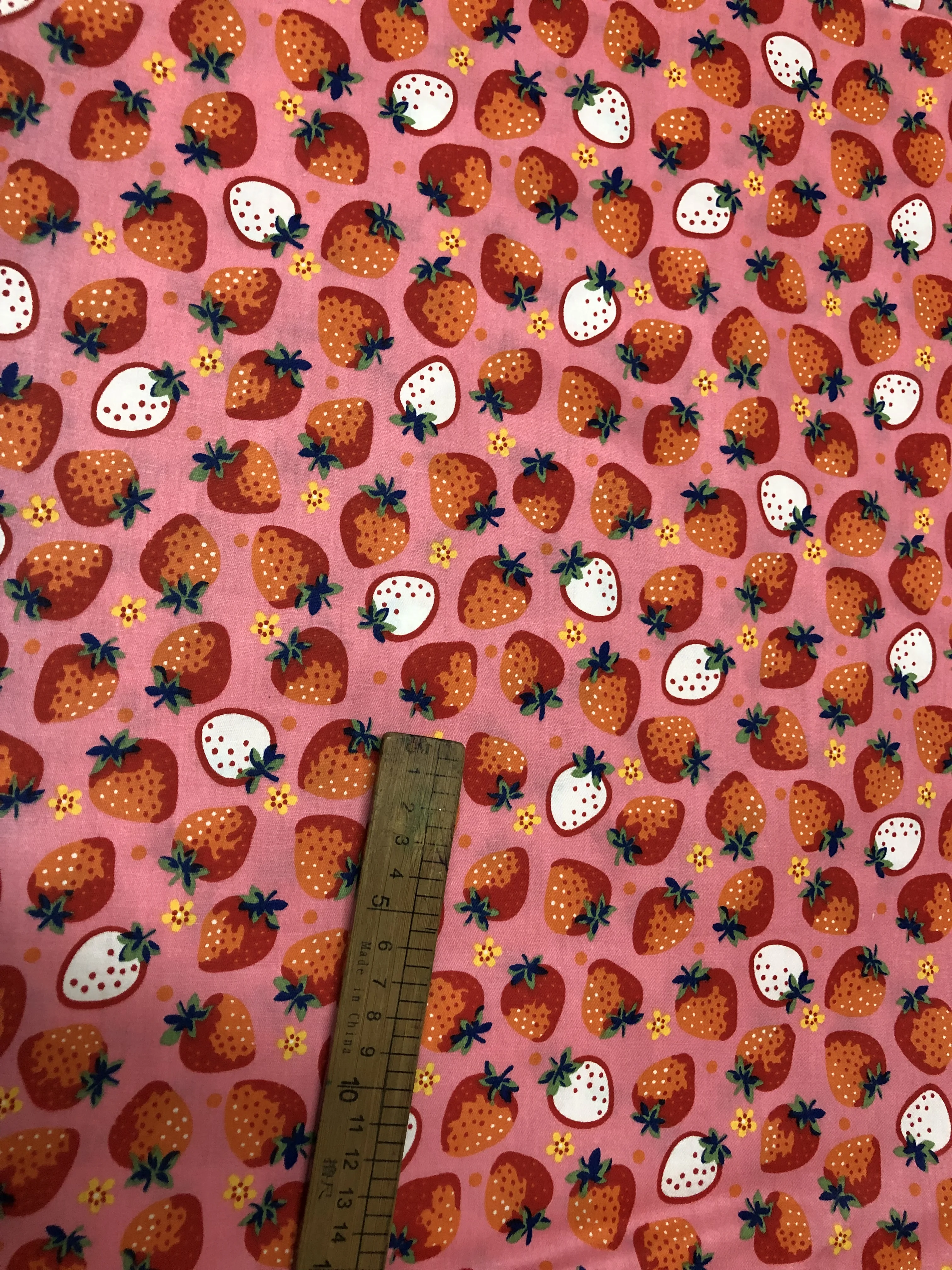 Teramila Rot Obst Gedruckt Baumwolle Patchwork Stoff Hohe Qualität für Nähen Bettwäsche Home Textile Dekoration Kinder Kleidung Quilt – Detail 7