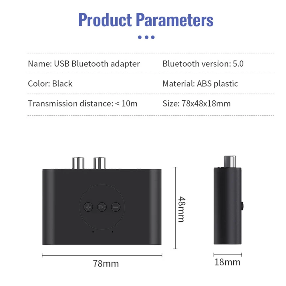 B21 NFC 블루투스 호환 5.0 오디오 리시버, 마이크 포함, AUX USB U 디스크 잭, 스테레오 음악, 스피커용 무선 어댑터, 3.5mm