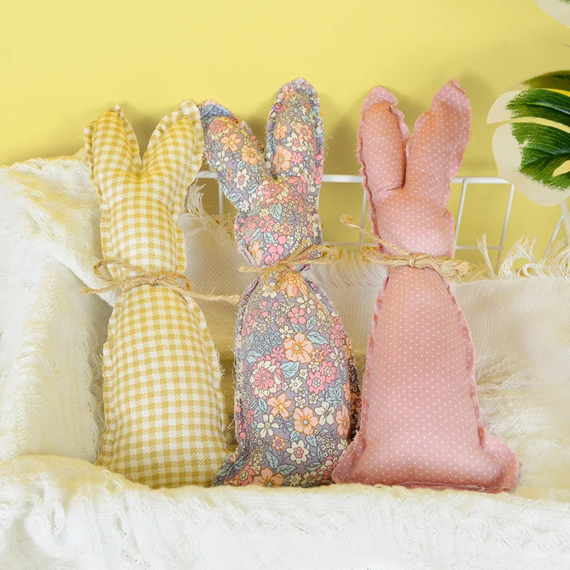 Easter Decoration Cloth Bunny Ornaments Easter Rabbit Holiday Party Kids Toys Gifts Decoration Spring Home DIY Craft Supplies