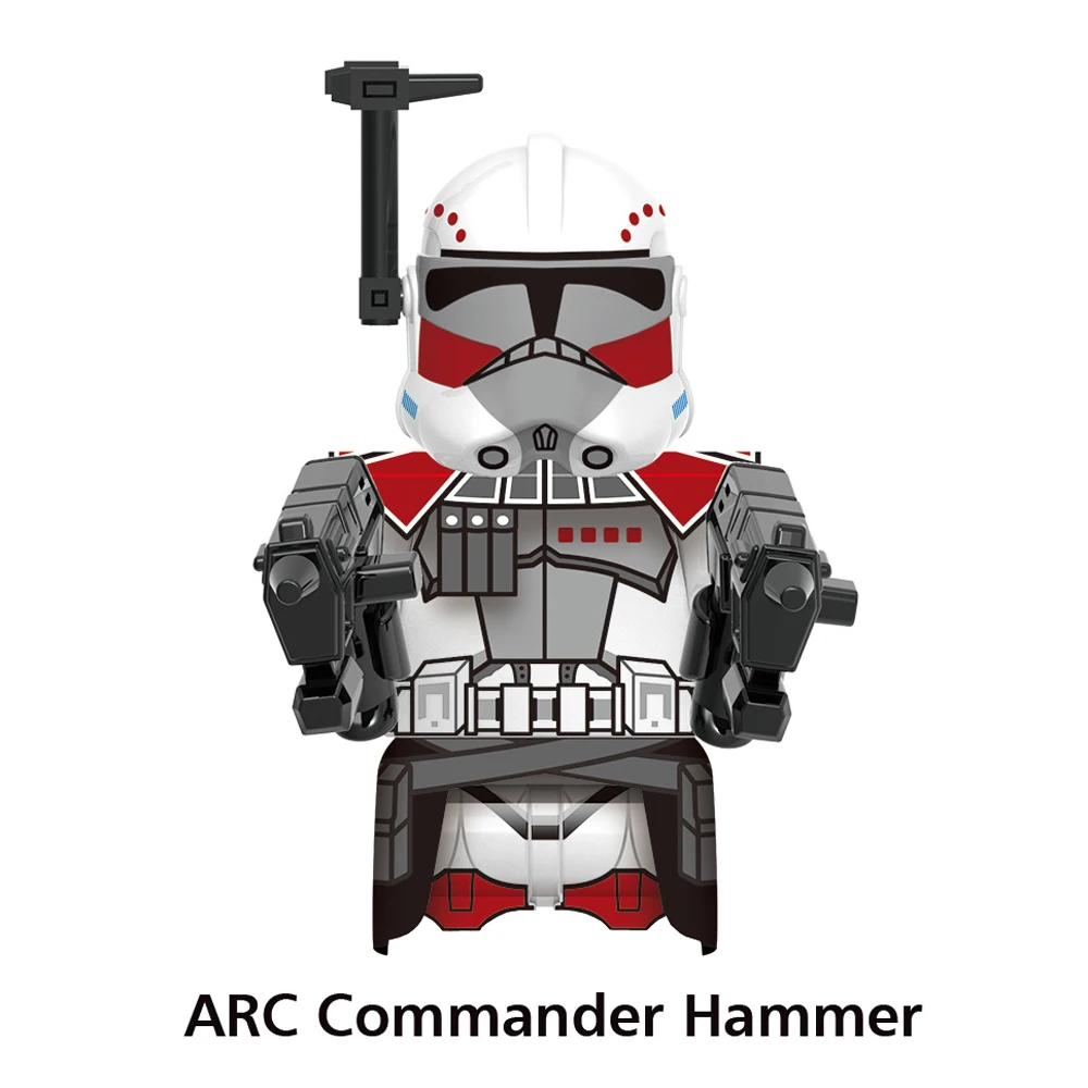 Disney Brand Clone Troopers The Bad Batch Colt Havoc Building Blocks Commander Howzer Blitz Bricks Grey Elite Squad Troopers Toy