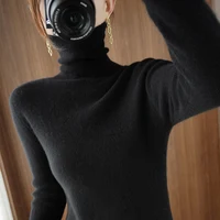 2025 Autumn Winter Turtleneck Sweater Women Thick Warm Soft Female Slim Pullovers Women Sweater Ladies Solid Versatile Knitted - Image 6