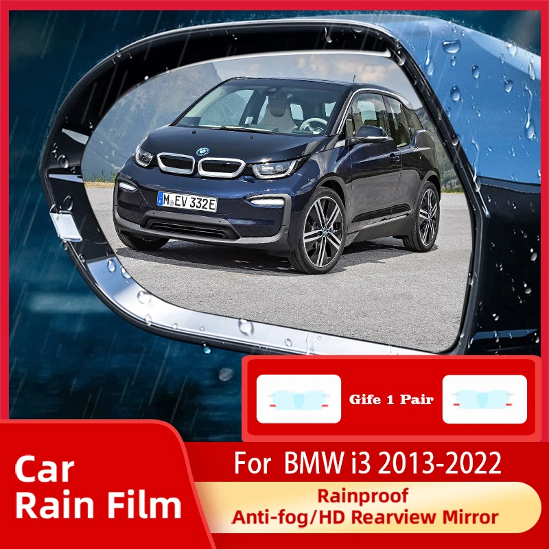 

Автомобильная пленка на боковое зеркало заднего вида для BMW I3 I01 2013 ~ 2022, непромокаемая, HD крышка зеркала заднего вида, автомобильные наклейки, 2 пары, автомобильные аксессуары