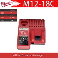Milwaukee C12C M12 M12-18C M18 M12-18FC Rapid Charger for M12 & M18 12V 18V - 220V  BULK PACK-No-original packaging 2