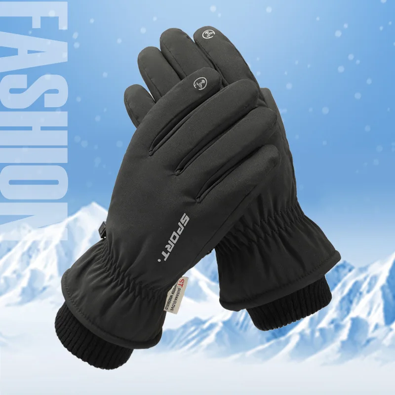 Men Women Autumn Full Finger Winter Gloves Touchscreen Waterproof Windproof Gloves Outdoor Sports Warm Cycling Snow Ski Gloves